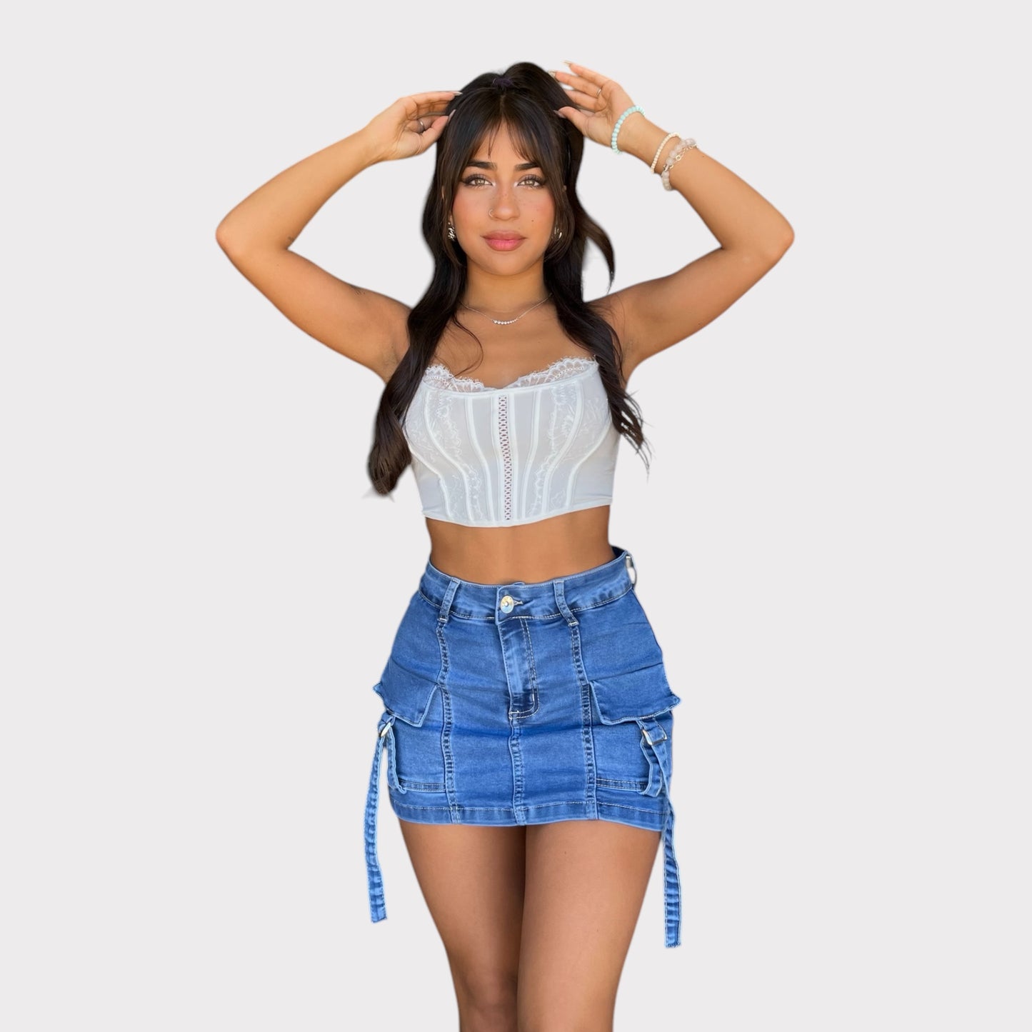 Falda shorts cargo