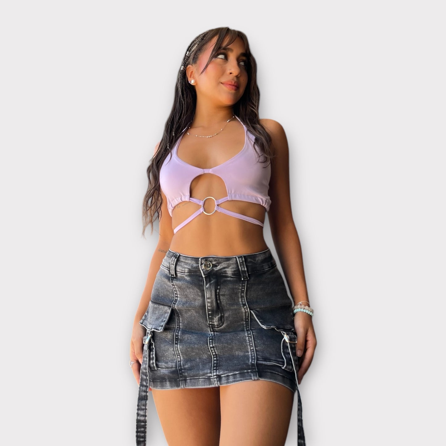 Falda shorts cargo