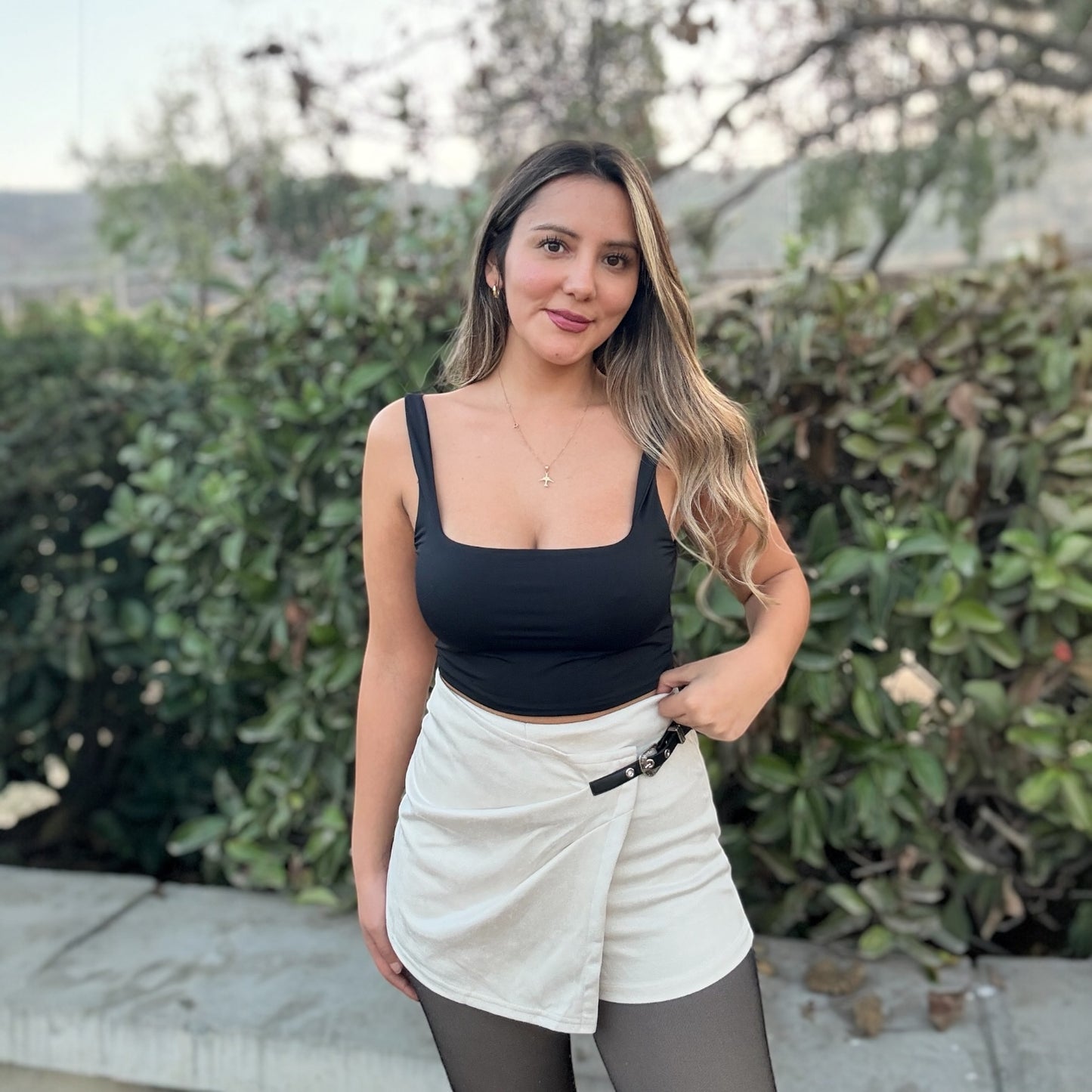 Falda shorts gamuza