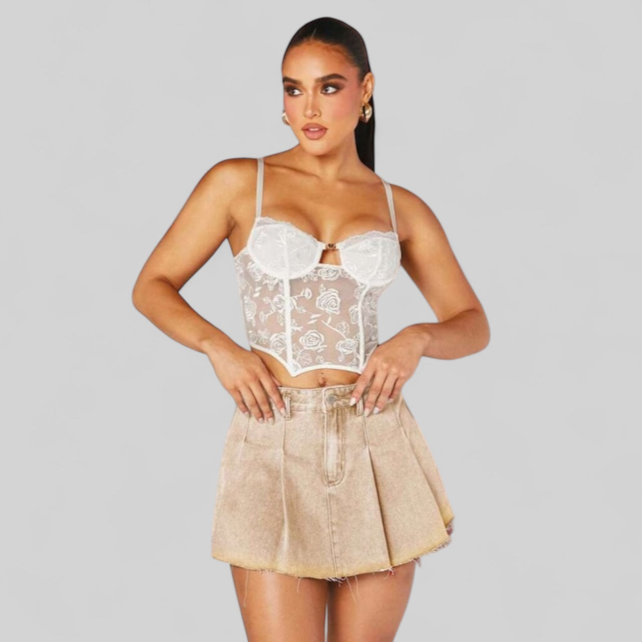Falda plisada