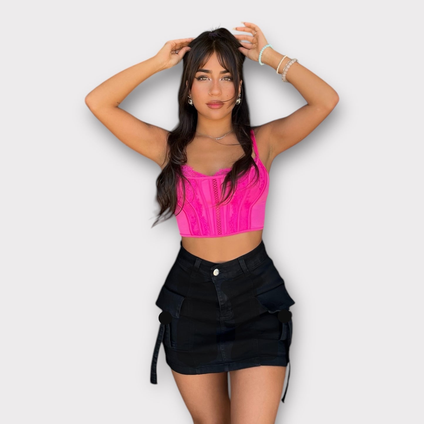 Falda shorts cargo