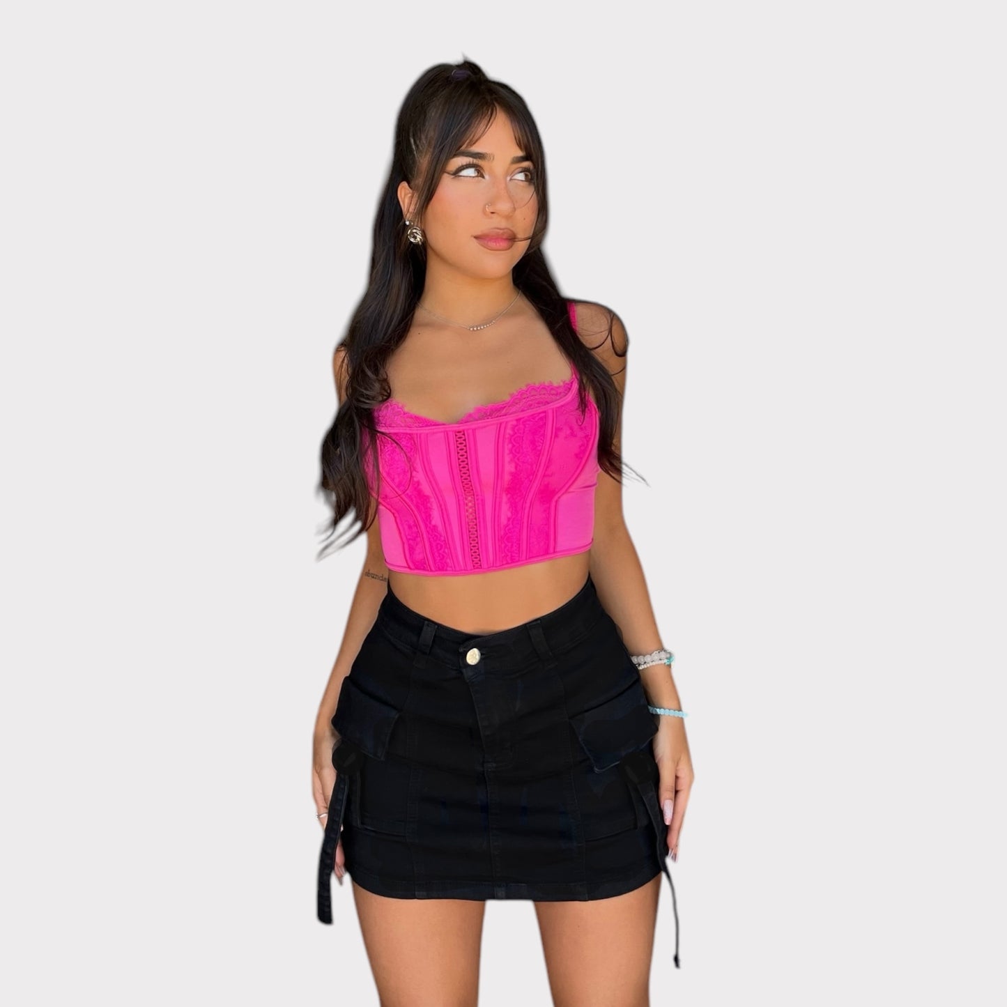 Falda shorts cargo