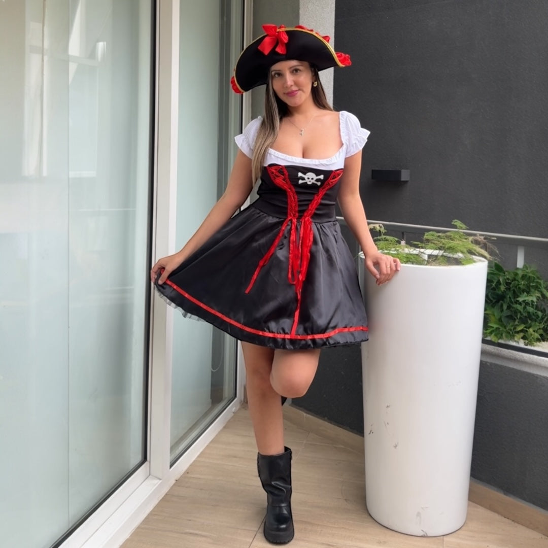 Disfraz pirata mujer
