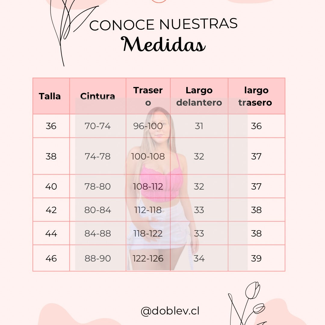 Falda shorts cinturón