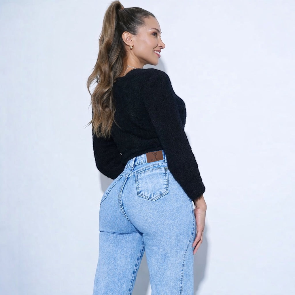 Boyfriend elasticado dobleV