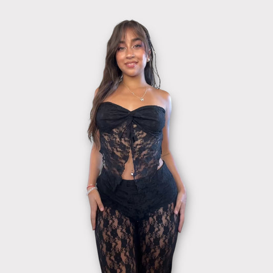 Top  encaje