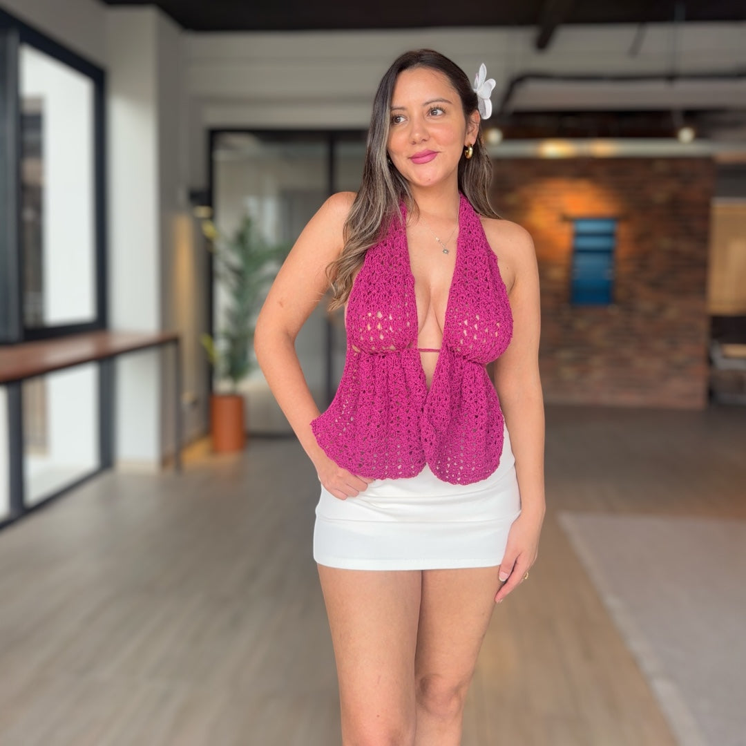 Top Roma Crochet