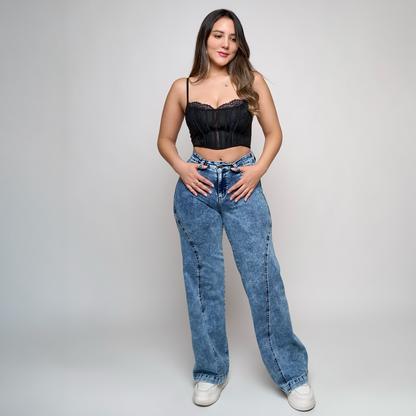 Boyfriend elasticado dobleV