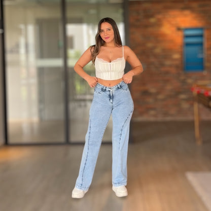 Boyfriend elasticado dobleV