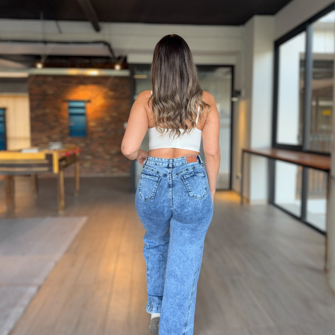 Boyfriend elasticado dobleV