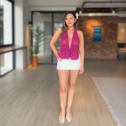 Top Roma Crochet
