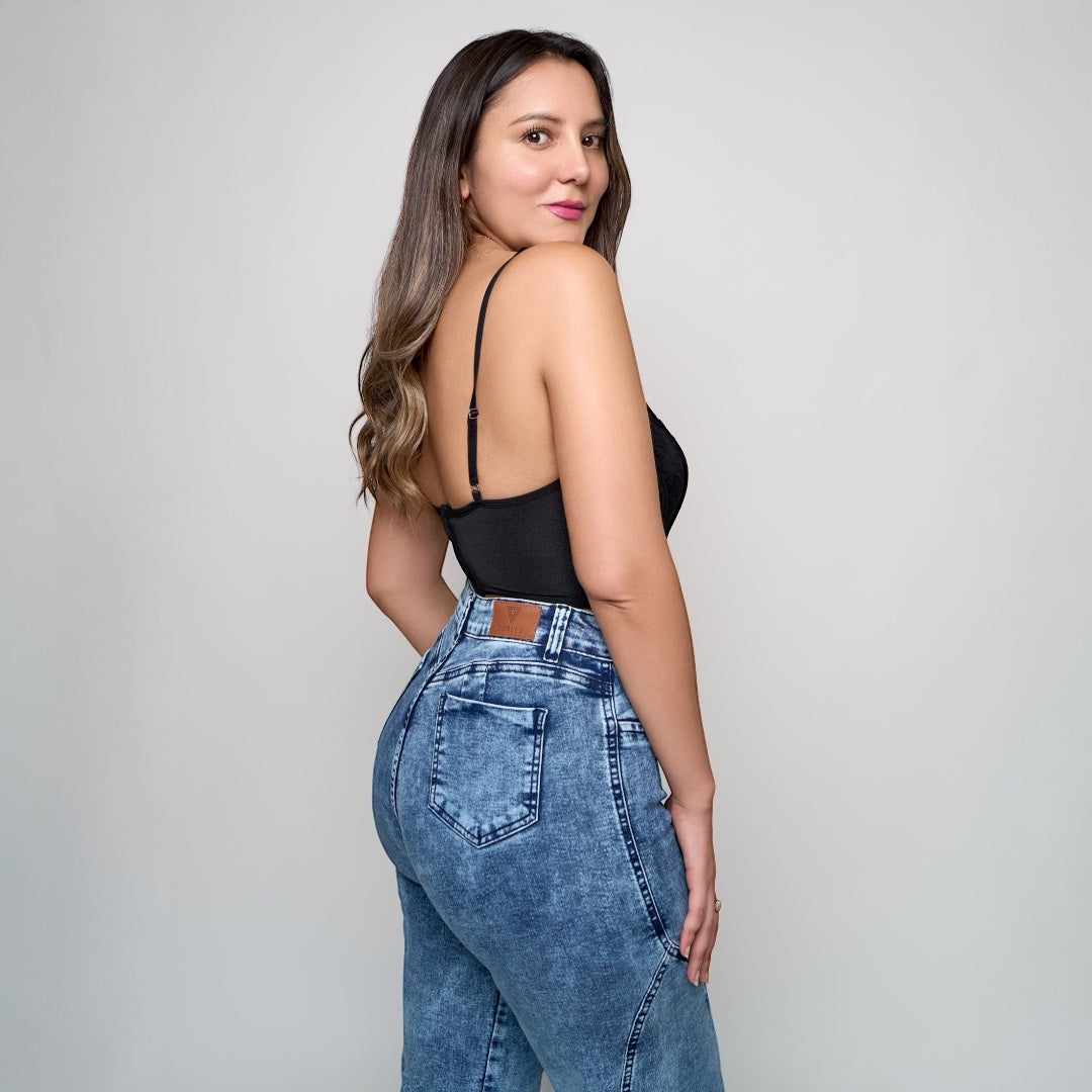 Boyfriend elasticado dobleV