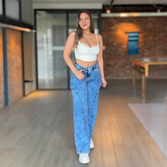 Boyfriend elasticado dobleV