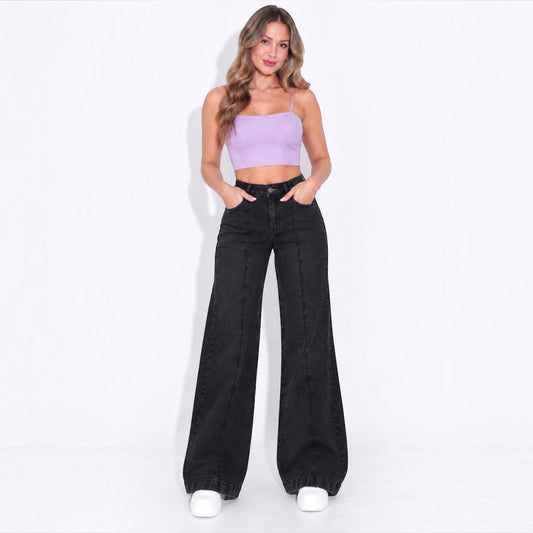 Wide Leg Luna Negro