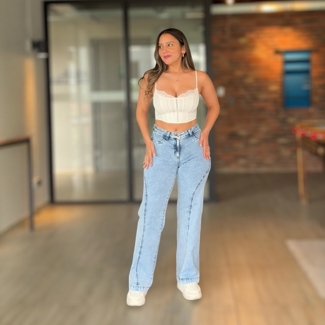 Boyfriend elasticado dobleV