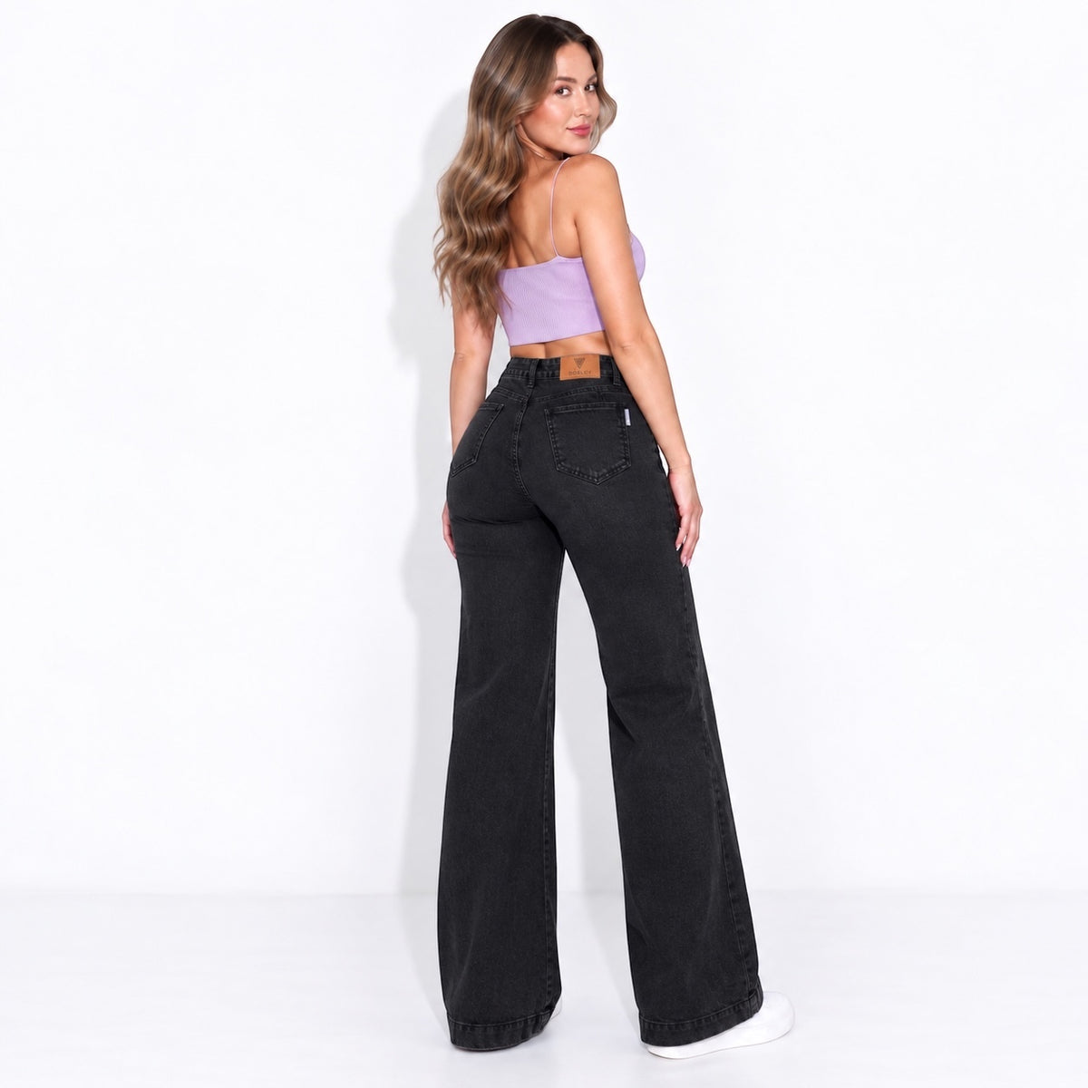Wide Leg Luna Negro