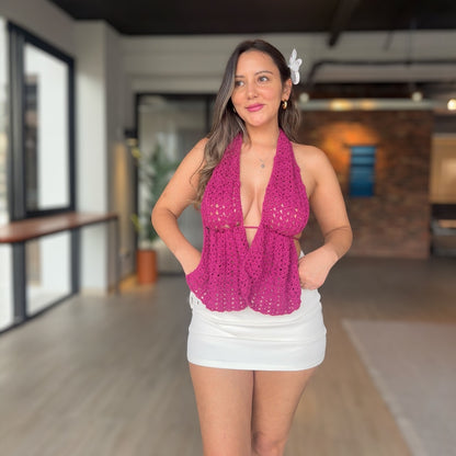 Top Roma Crochet